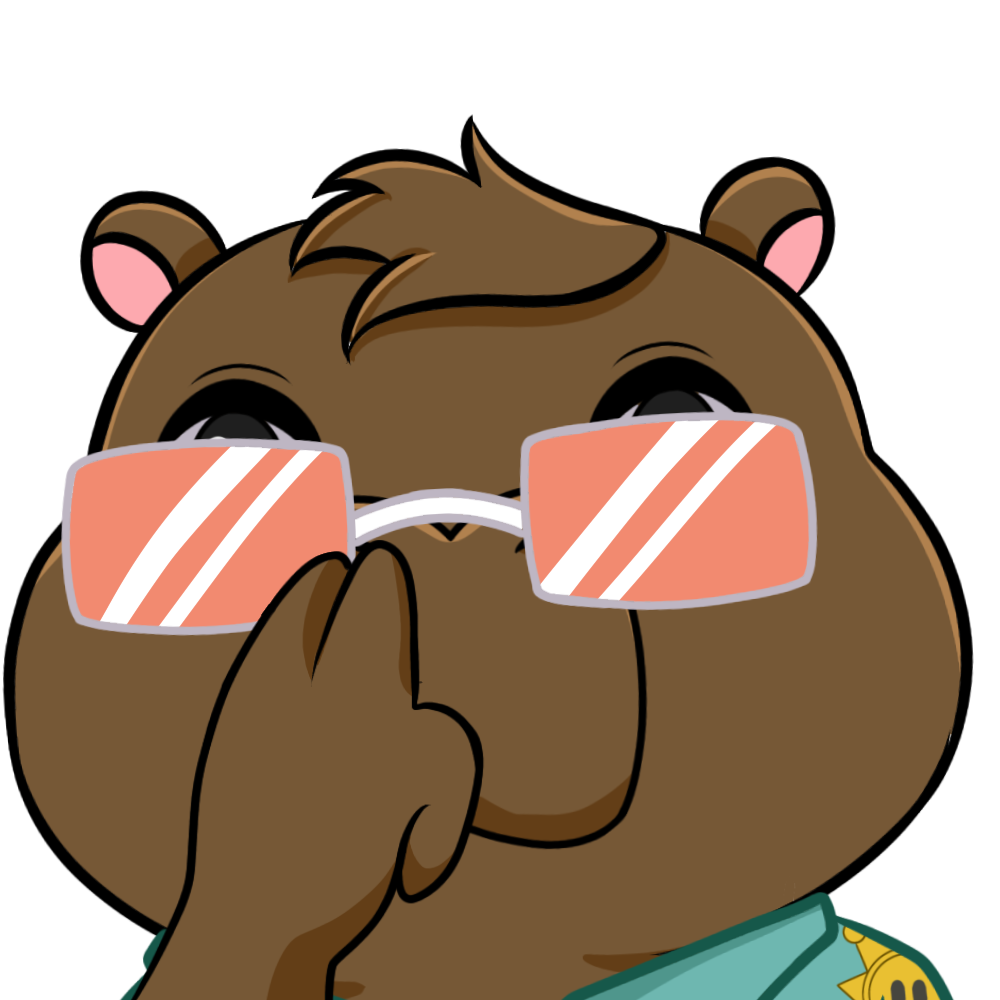 Justin's mascot, Chestnut Capybara!